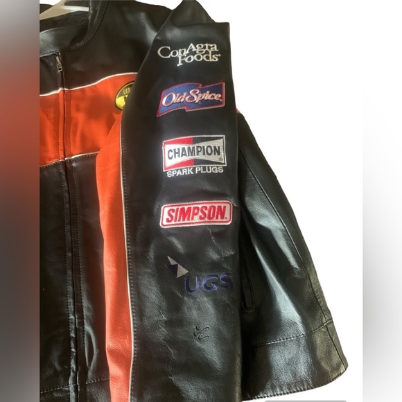 Vtg Wilson’s Leather/Chase Auth NASCAR Tony Stewart #20 Race Bomber Jacket Large - Picture 13 of 13